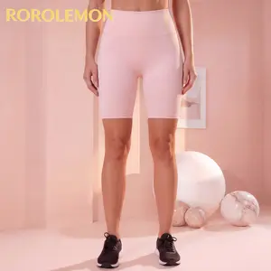 ROROLEMON Women's High Waist Biker Shorts, Tummy Control, Squat Proof Compression Shorts for Yoga, Gym & Running Highly elastic and body-hugging, fits closely with no extra loose space.