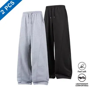 Men's Two-Piece Lightweight Trousers - Skin-friendly comfort, stretch waistband, simple and stylish design, suitable for outdoor sports and daily activities