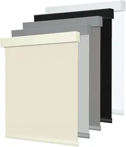 Allesin zen Blackout Roller Shades for Windows (Pepper Gray 30x72),Cordless,Free-Stop,UV Protection,Block All Lights,Curved Cassette Covered Matching Fabric, Shades for Bedroom, Office, Living Room