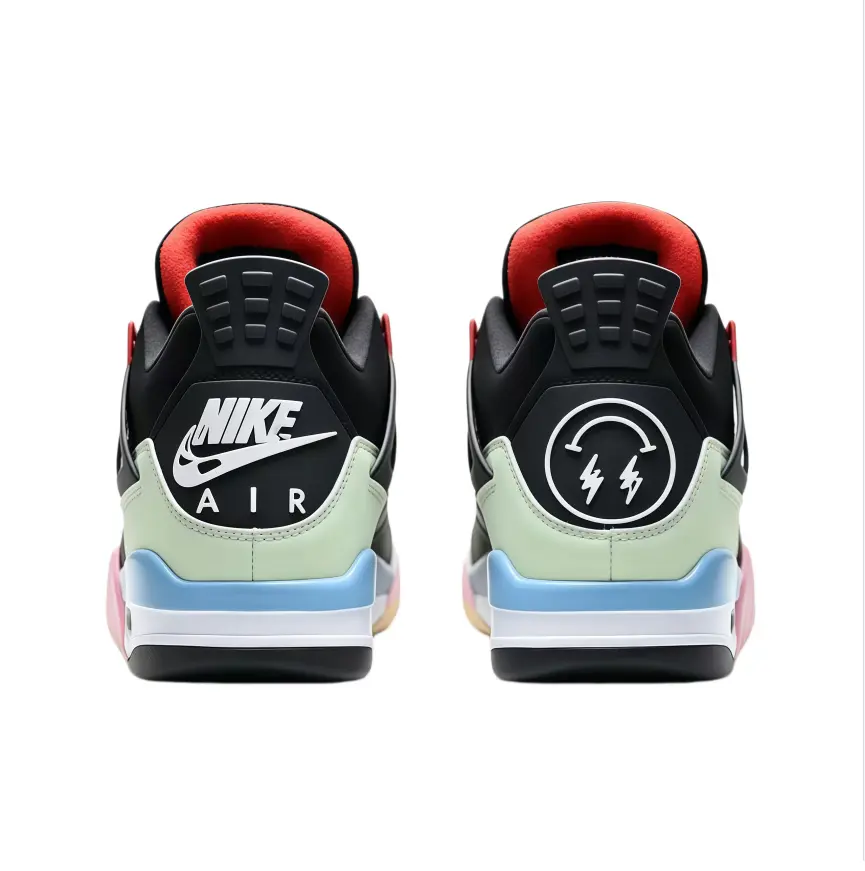 Brand New Multi Color Patchwork Grid Mesh Basketball Sneakers Breathable Mesh Window Air Cushion Soft Landing Shock Absorption Wrap Side Support Skidproof Wear Resistant Sole For Colorful Summer Street Style Ball Sports Daily Matches All Sizes In Stock
