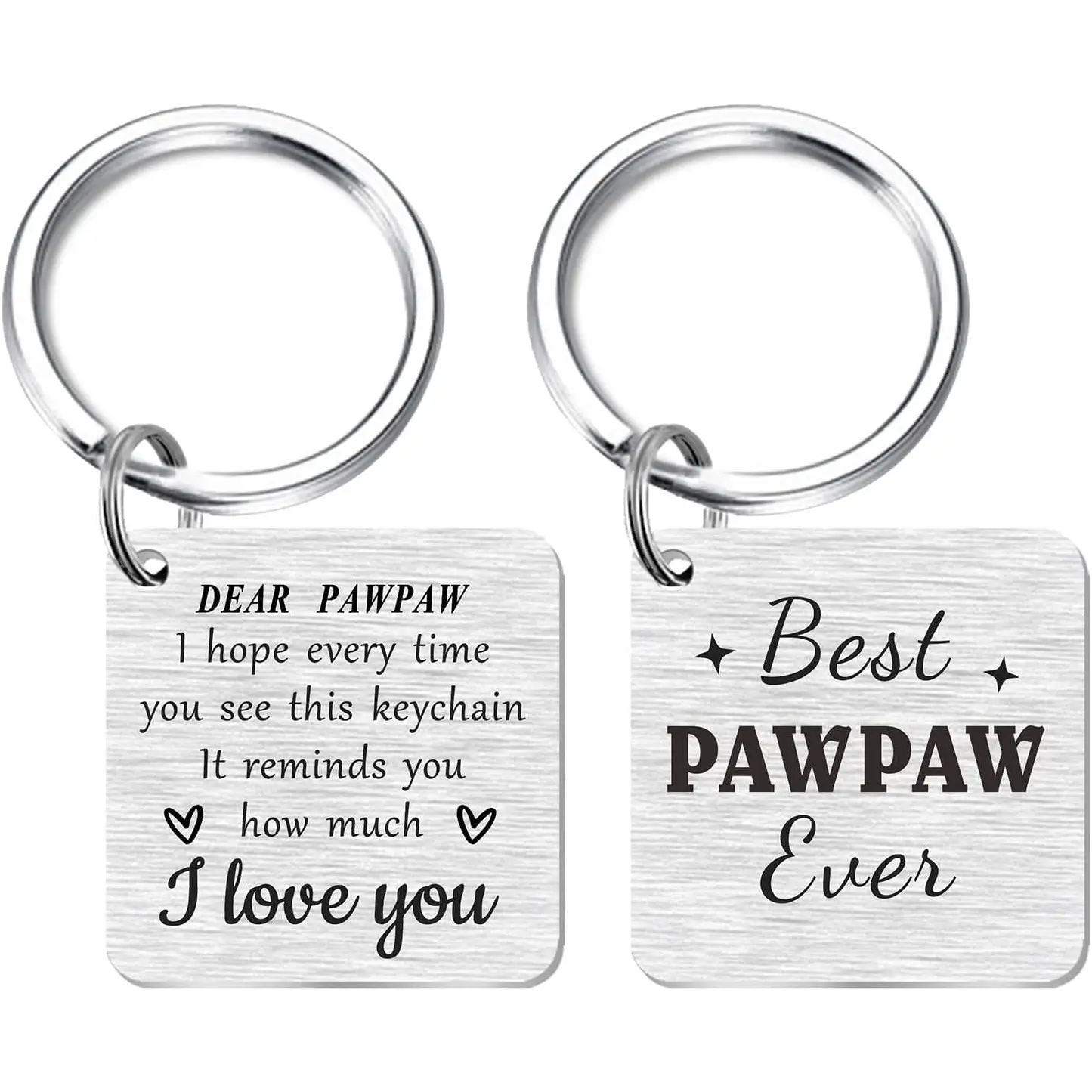Pawpaw Keychain - Best Pawpaws Ever Gifts - Personalized Pawpaw Fathers Day Birthday Gifts