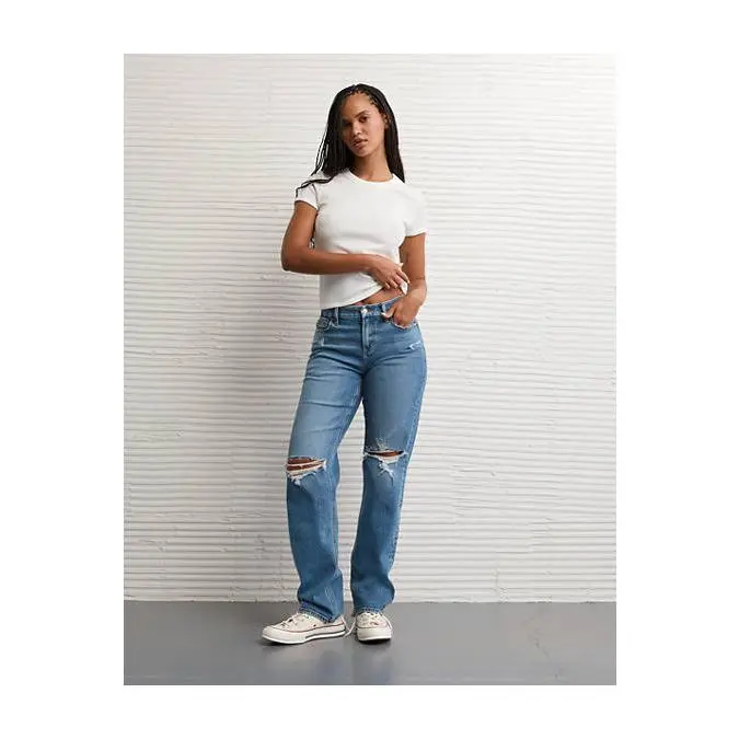 AE Curvy High-Waisted Straight Jean