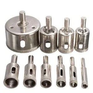 10pcs/set Diamond Coated Hole Saw Drill Bit Set - Drilling Perfect Holes In Tile, Marble, Glass, And Ceramic!
