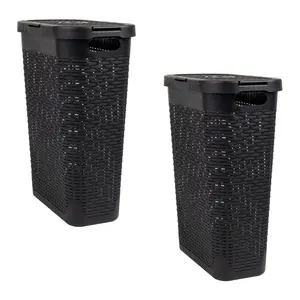 Mind Reader Basket Collection, Slim Laundry Ham per, Set of 2