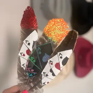 Vegas Cowboy Hat Feather for Western Rodeo Cowgirl