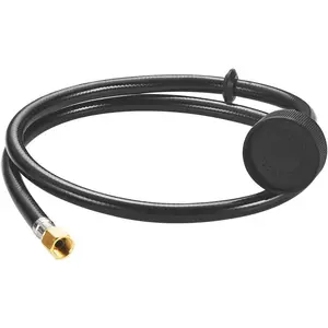 Shampoo Bowl Sink Hose with Sprayer, Spray Head Attachment for Vacuum Breaker, 1/4" Nut Black Hose for Salon Sinks