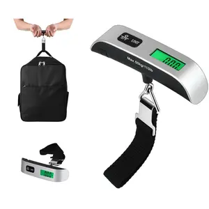 Luggage Weight Scale Portable Digital Suitcase Scale for Travel Handheld Scale with Temperature Sensor, 110 lb/50 kg