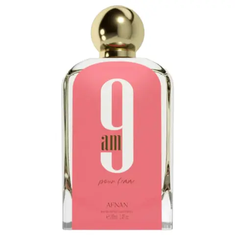 Women's Afnan 9 AM Pour Femme Eau De Parfum Spray - Elegance-Boosting, Floral Heart Scent, Zesty Mandarin Top Note, Confidence-Enhancing, 3.4 Oz Single Item