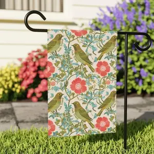 Subtle F*ck Trump Whimsical Garden Flag, Floral Garden Banner, FDT Gift, Anti Trump Flag, Resist Garden Decor, Feminist Gift, Protest Flag