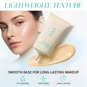 TVLV Pore-Minimizing Face Primer, Hydrating Oil-Control Matte Makeup Base, Smooth Long-Lasting Grip Primer for All Skin Types