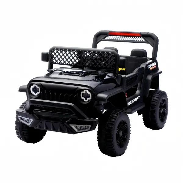 12V 2-Seater Plastic Kids All-Terrain Ride-On Truck - 4X4 Off-Road Electric Jeep, Batteries Built-In, Built-In Cells, Parent Remote Control, LED Lights, Music, 1-Month Support, Birthday Toy for 3-8Y (6-8Y Focus)