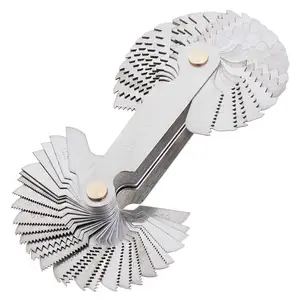 Metric & Imperial & US Screw Gauge SAE Whitworth 55 Degree & Metric 60 Degree & & US 60 Degree Thread Pitch Gauge for Industrial Measurement