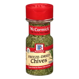 6x McCormick Freeze Dried Chives | Fresh Herb Flavor Cooking Seasoning | Culinary Spice Blend for Savory Dishes | 0.16oz