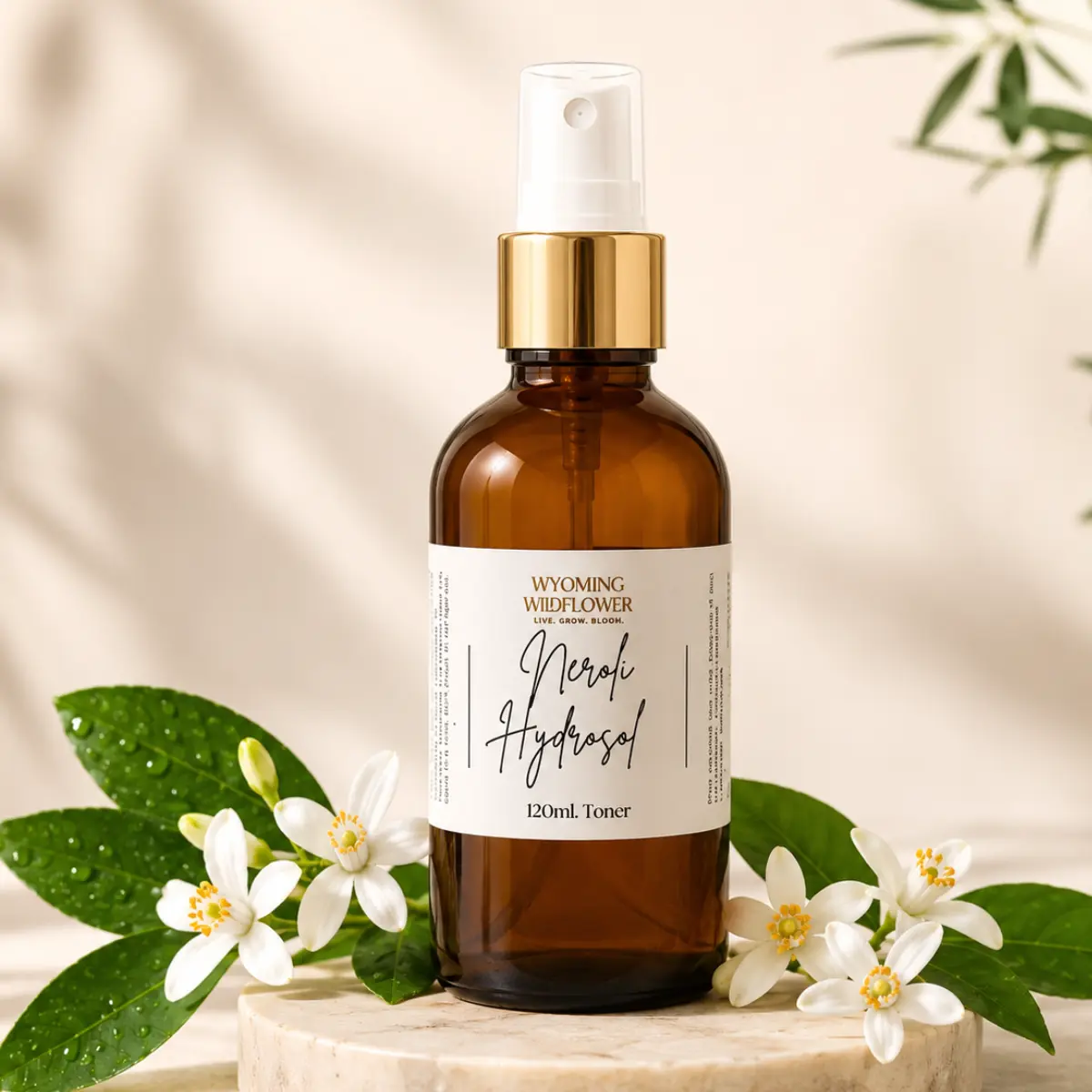 Neroli Hydrosol Toner | Even Skin Tone | Hydration | Shrink Pores | Prevents Acne Breakouts | Soothes Redness