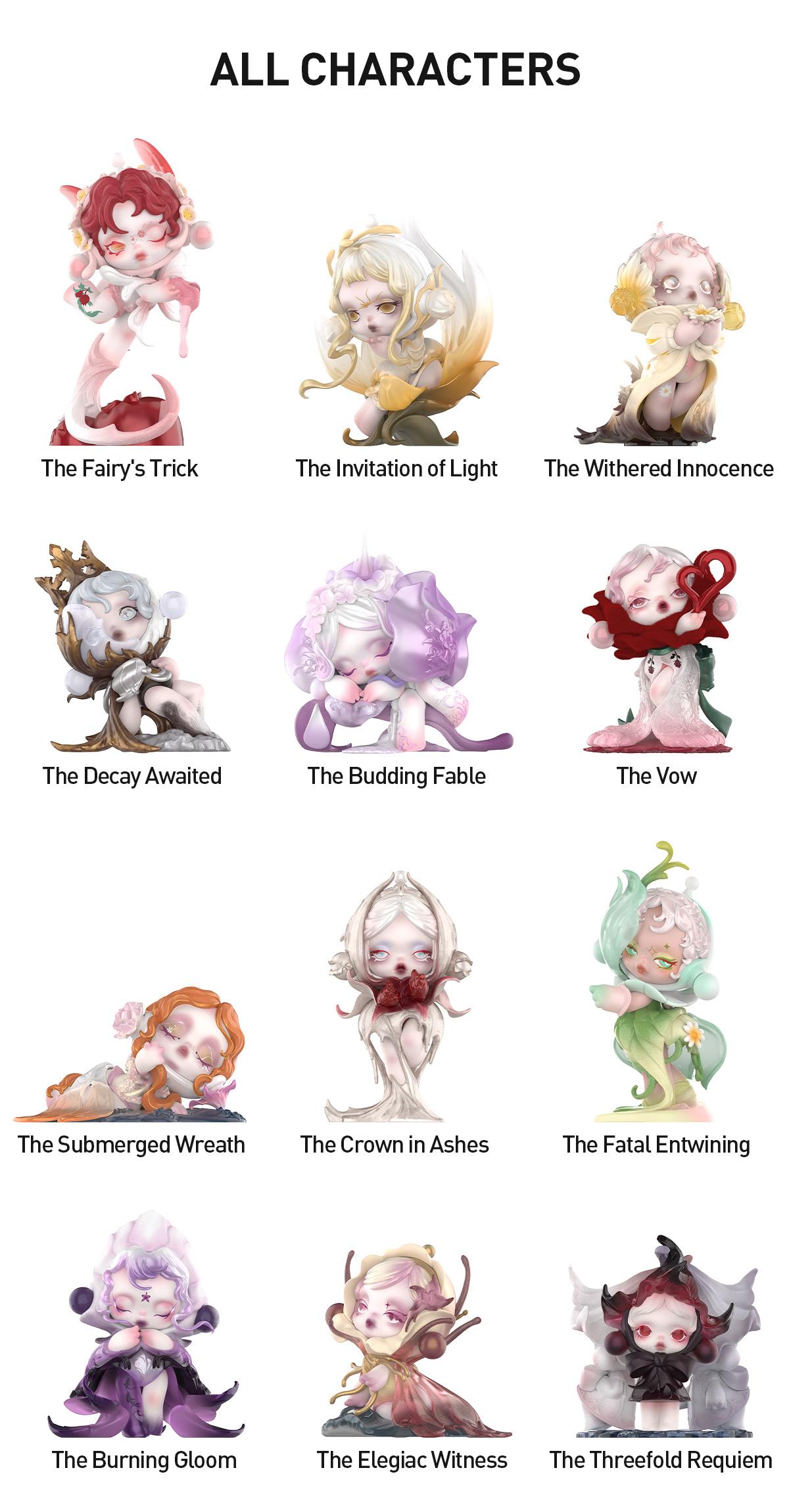 (TAP105) POP MART SKULLPANDA Petals in Four Acts Series Figures
