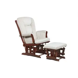 Afg Baby Furniture  Alice Glider Chair & Ottoman Without Pillow, Espresso