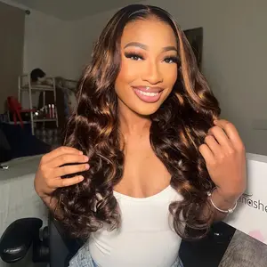 Tinashe 6x5 Ombre Highlight 200% Wear Go Glueless Wig Human Hair Pre Cut HD Lace Closure Wigs Pre Bleached Knots Pre Plucked Hairline Wig Beginner Friendly