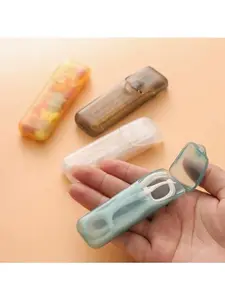 Set of 4 mini plastic storage boxes, portable travel organizer, clear PP compartment container for jewelry, pills, beads, crafts, fishing tackle, and small parts (black, gray, white, pink).