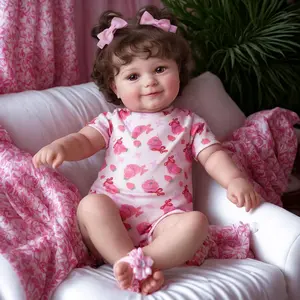 BABESIDE Lifelike Reborn Baby Dolls - 20Inch-Real Baby Feeling Realistic Soft Vinyl and Cloth Body -Newborn Baby Girl Doll Adorable Smiling Real Life Baby Dolls with Gift Box for Kids Age 3