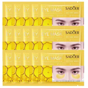 15pcs of Golden Collagen Eye Masks, Eye Patch, Under Eye Patches, Hydrating And Moisturizing The Skin Around The Eyes, Softening And Firming, Nourishing And Smoothing, Contains Vitamin E And Green Tea Extract, Suitable for All Skin Types