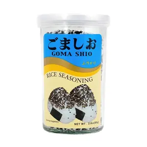 AJISHIMA Japanese Sesame Salt Furikake Rice Seasoning - 80g | Savory Topping for Rice, Noodles & Baby Food Authentic Nutritious Addition