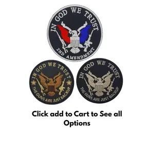 in God We Trust 2nd Amendment Patch [3.0 inch - PVC or Hook Fastener Backing -ZL8]
