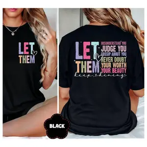 100%25 Cotton Let Them Keep Shining Tee, Inspirational Self Worth Self LoveInspirational T-Shirt, Unisex Mental Health Gift