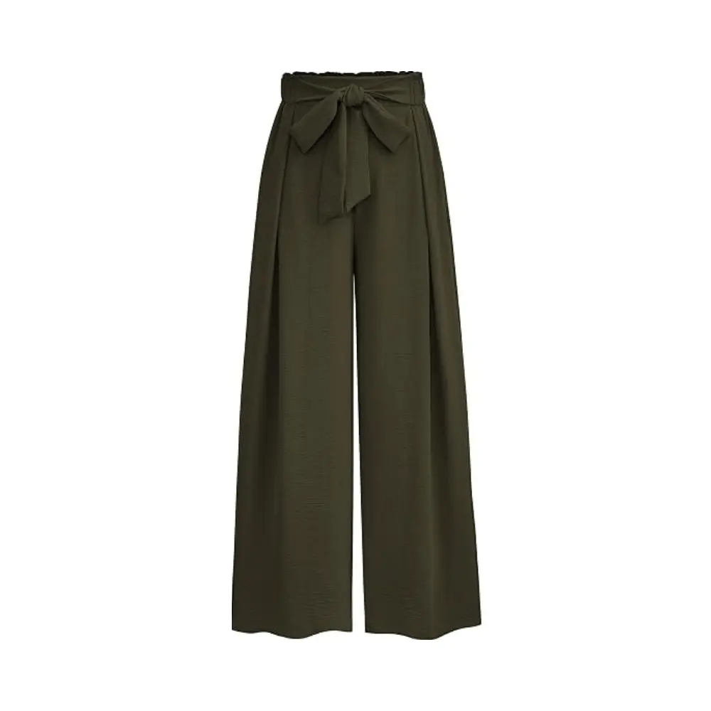 PRETTYGARDEN Women's Wide Leg Work Pants Business Casual High Waisted Loose Palazzo Trouser Summer Clothes