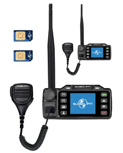 GLOBAL-PTT V1 Walkie Talkie Vehicle Radio Station Global-ptt Nationalwide 4G Poc LTE Car GPS Function Walkie Talkie Mini Two Way Radio With Built-in 1-Year-Sim
