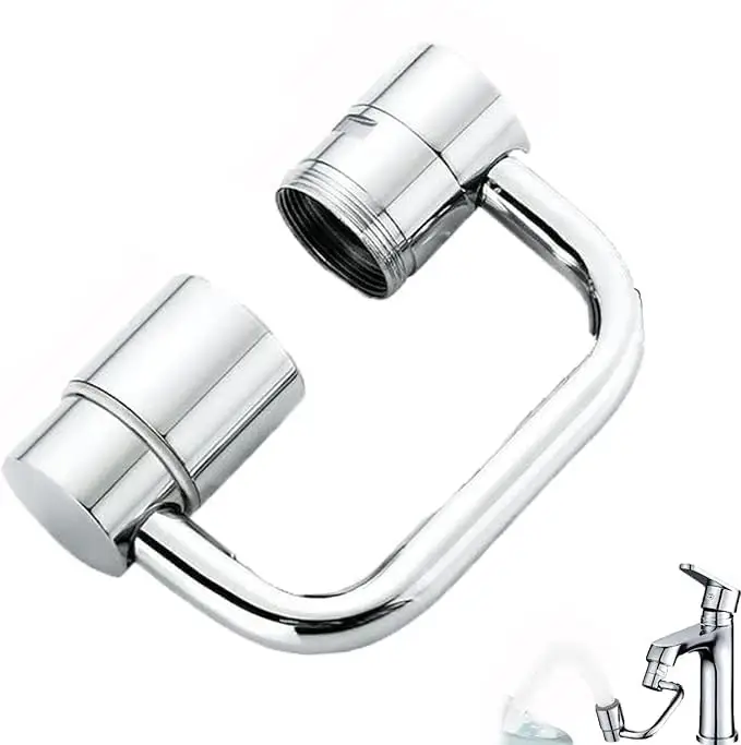 1440° Rotatable Faucet Aerator Extension - for Effortless, All-Angle Control, Rotating Swivel Faucet Aerator Extender, Kitchen Bathroom Sink Faucets S