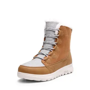 DREAM PAIRS Women's Winter Snow Ankle Booties - Lace-Up, Faux Fur Lined, Warm & Comfortable Outdoor Shoe, Women's Footwear