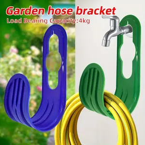 1pc Multi-Color Garden Hose Hanging Hook - Durable Plastic Water Pipe Bracket for Tidy Lawn Care & Gardening
