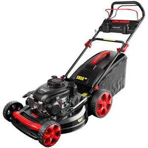 21 Inch 201cc 4-Cycle Engine 3-Position Cutting Height Adjustment 3-in-1 Gas Walk Behind Self Propelled Lawn Mower