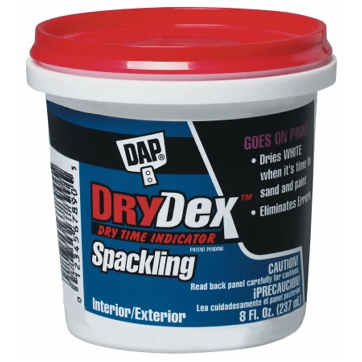 Dap .50 Pint DryDex Spackling Interior-Exterior 12328, Wall Repair, Exterior Walls, Premature Painting