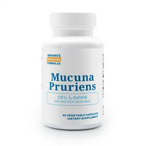 Mucuna Pruriens Extract, 15% L-Dopa, 200 mg, 60 Vegetable Capsules