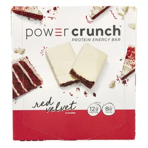 BNRG Power Crunch®, Protein Energy Bar, Red Velvet, 12 Bars, 1.4 oz (40 g) Each