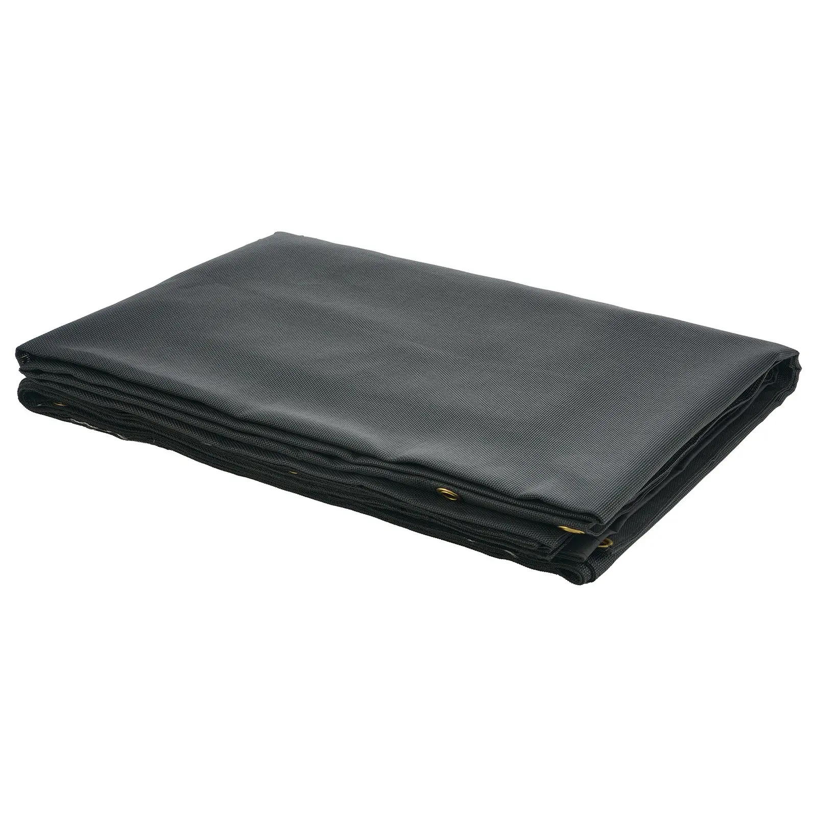 【summerfinds】VEVOR Dump Truck Mesh Tarp, 7 x 14 ft, PVC Coated Black Heavy Duty Cover with 5.5" 18oz Double Pocket, Brass Grommets, Reinforced Double Needle Stitch Webbing Fits Manual or Electric Dump Truck System, Truck Bed Covers, All Season Cover