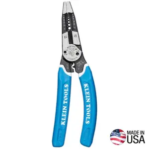 Klein-Kurve Heavy-Duty Wire Stripper, Cutter, Crimper Multi Tool, 8-20 AWG