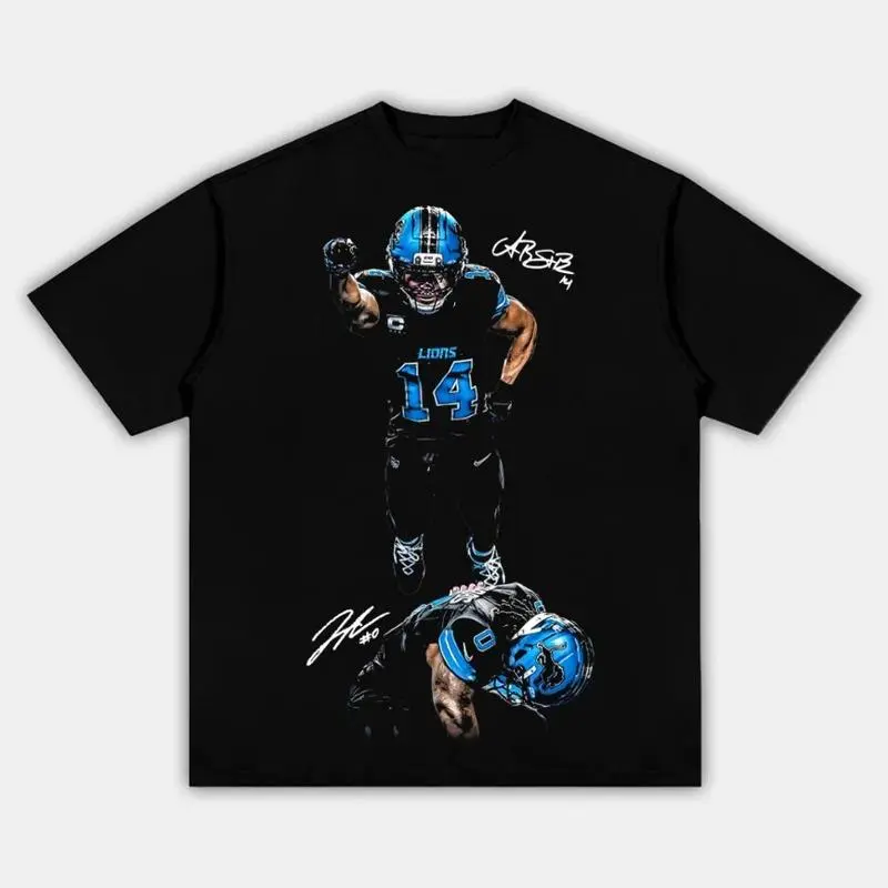 ST.BROWN x GIBBS  CELLY Adult and Youth Football Shirt Sweatshirt AMON RA ST.BROWN graphic t shirts AMON RA ST.BROWN x GIBBS Game Day Shirt men clothing clothes merch Streetwear Gift