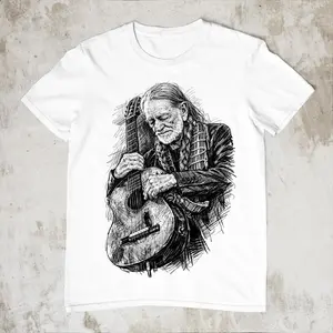 Willie Nelson Unisex T-Shirt, Iconic Country Singer Cotton Tee YR290105