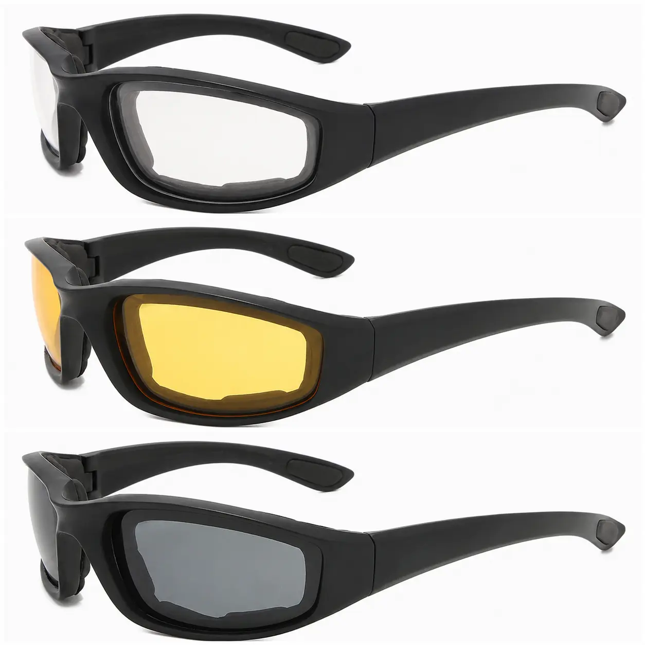 FHSY SHOP Polarised Men's Tactical Wrap-Around Sunglasses - UV400 UV-Resistant, Polarized Lenses, Foam Padding for Hunting, Shooting, Polarised Men's Sunglasses, Uv-Resistant Men's Sunglasses