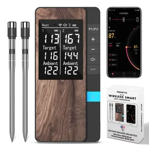 Wireless Meat Thermometer, 1 Count Multipurpose Digital Food Thermometer with Ultra-thin Probe, Precision Bluetooth-compatible Meat Thermometer, Digital Cooking Thermometer for Grills, Ovens, Barbecues & Smokers