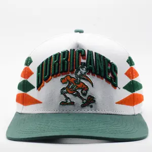 Miami Hurricanes Retro SnapBack Trucker Hat - Embroidered Graphic, Stylish Fashion & Clothes Accessory, Hats Snapback, Embroidered Hat