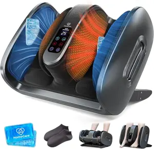 【Upgraded】Shiatsu Foot & Calf Massager with Heat & Cold, 4 Modes, 6 Levels – Electric Foot, Leg & Arm Massager, Home & Office Relaxation Gift for Men & Women