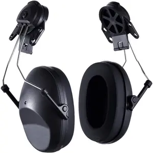 Noise Cancelling Helmet Attachable Ear Muffs Blocking Sound Reduction Ear Protection for Construction Site,Adaptors