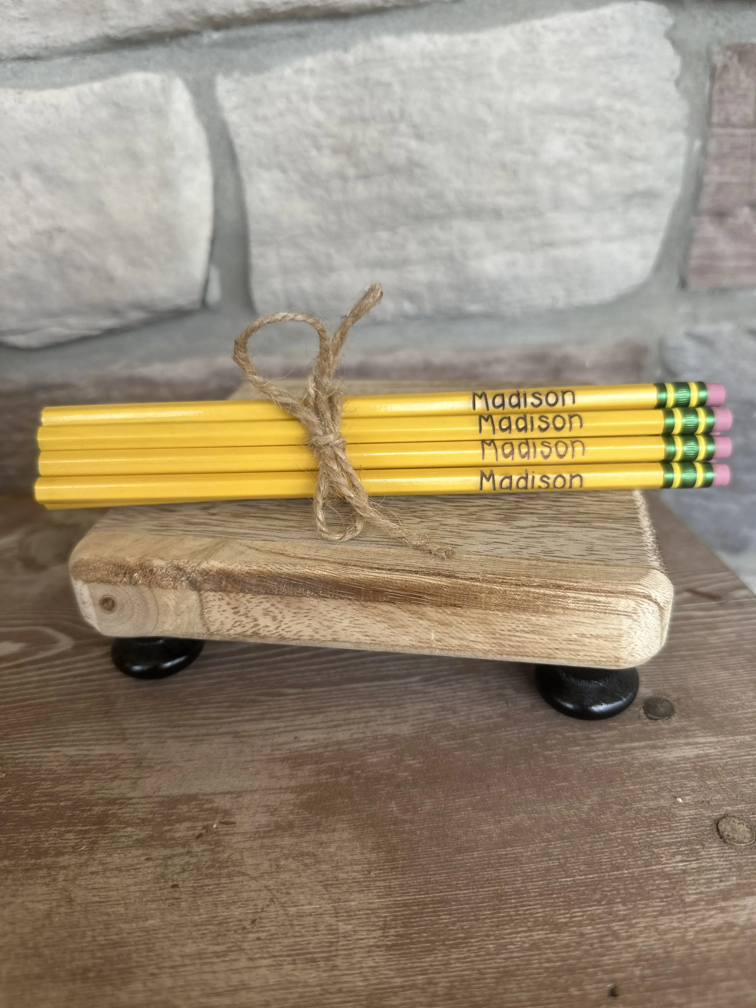 Customized Laser Engraved Name Pencils