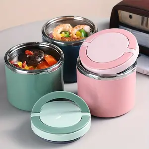 Stainless Steel Lunch Thermos Bottle, Large Capacity 630ML Reusable Food Container, Insulated Lunch Box, Durable Lunch Box, Ideal for Soup & Breakfast, Perfect for School University Office, Thermal Lunch Boxes, Thermal Food Containers