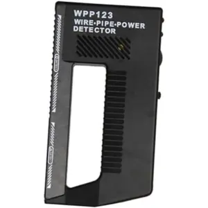 WPP123 Wall Scanner & Metal Detector - High-Sensitivity Stud Finder with Adjustable Alert - Detects Pipes, Wires & Studs - DIY & Professional Multifunction Tool - Durable Plastic (Black)