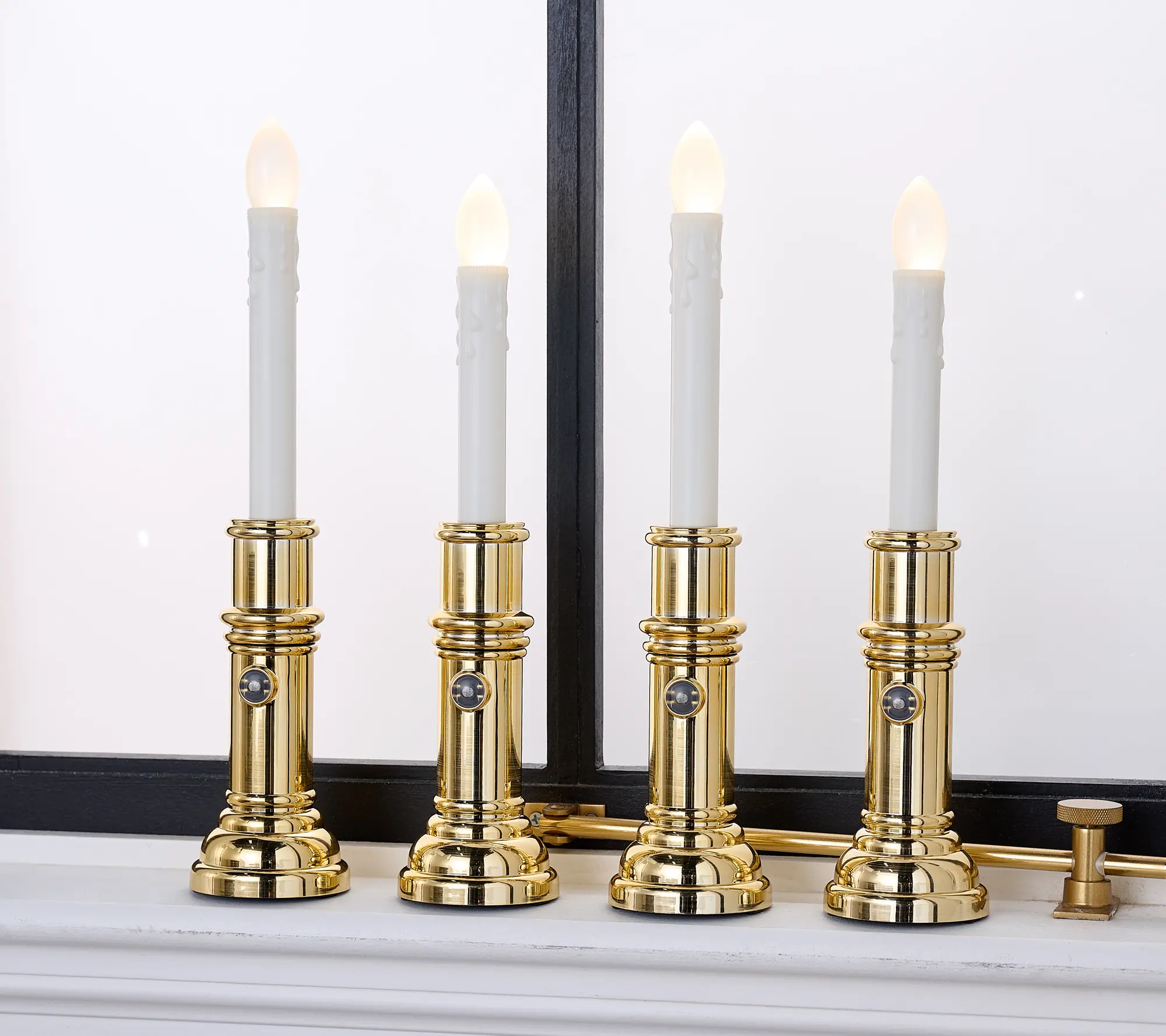 Bethlehem Lights S/4 Color Prism Window Candles with Remote