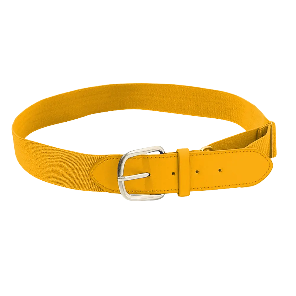 Yellow Adult Youth Unisex Baseball Leather Belt